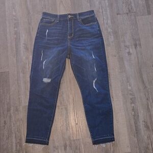 Arizona distressed frayed hem jeans
